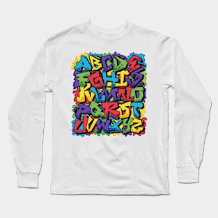 Alphabet graffiti Long Sleeve T-Shirt